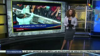 Masivo recibimiento del presidente Nicolás Maduro en Trujillo