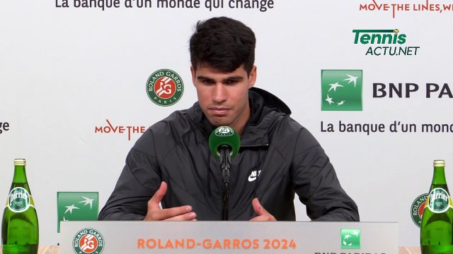 Tennis - Roland-Garros 2024 - Carlos Alcaraz : It's possible I may be more nervous against Jannik Sinner