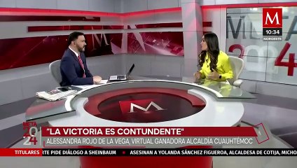 "La victoria está clara": Alessandra Rojo de la Vega, virtual ganadora en la alcaldía Cuauhtémoc