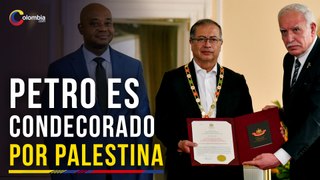 Palestina condecora a Petro con el Gran Collar del Estado por su apoyo en la guerra