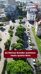 Protesto pede interrupção do projeto que destrói árvores na Marcos Konder