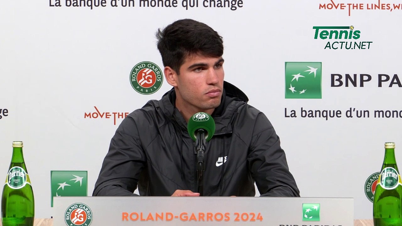 Tennis - Roland-Garros 2024 - Carlos Alcaraz : "Jannik Sinner es el mejor jugador del mundo"