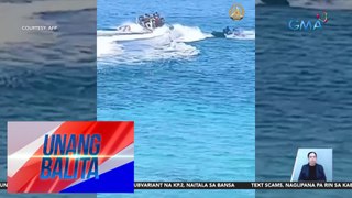 Pang-aagaw at pagtapon ng ilang Chinese sa supplies na-in-airdrop sa BRP Sierra Madre sa Ayungin Shoal | Unang Balita