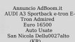 AUDI A3 Sportback e-tron E-Tron Admired