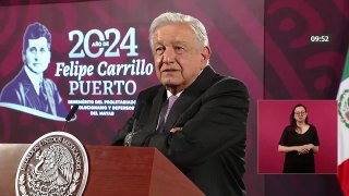 AMLO critica a encuestadoras que ponían a la par a Sheinbaum y Xóchitl