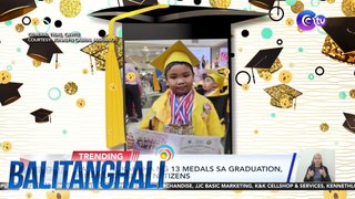 Batang nakakuha ng 13 medals sa graduation, hinahangaan ng netizens | Balitanghali