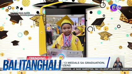 Batang nakakuha ng 13 medals sa graduation, hinahangaan ng netizens | Balitanghali