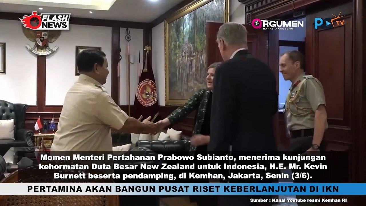 PRABOWO TERIMA KUNJUNGAN DUBES NEW ZEALAND BAHAS KEAMANAN MARITIM, INTELIJEN DAN BIDANG STRATEGIS LAINNYA