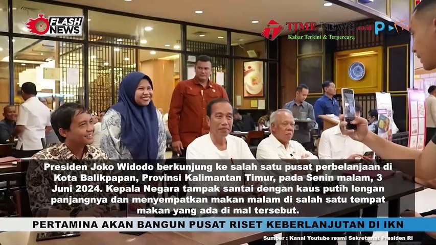 Presiden Jokowi Bahagiakan Pengunjung Mal Pentacity Balikpapan