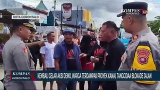 Kembali Gelar Aksi Demo, Warga Terdampak Proyek Kanal Tanggidaa Blokade Jalan