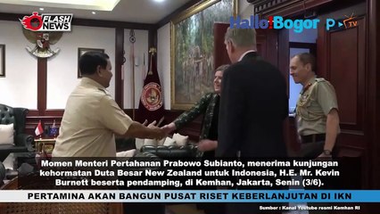 Prabowo Bahas Kerja Sama Strategis dengan Dubes New Zealand
