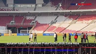 Momen Ketum PSSI Erick Thohir Cek Stadion GBK Jelang Laga Indonesia vs Irak