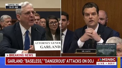 "I Have Given My Life to the Law!" Rep. Matt Gaetz Clashes with AG Garland in Tense Judiciary Hearing