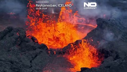 Zum fünften Mal seit Dezember: Spektakulärer Vulkanausbruch auf Island
