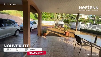 EXCLUSIVITÉ NESTENN  - A VENDRE AU Pk7, VILLA F4 + Mezzanine et Terrasse avec Carport sur un terrain plat de 7,26 Ares - HD 1080p