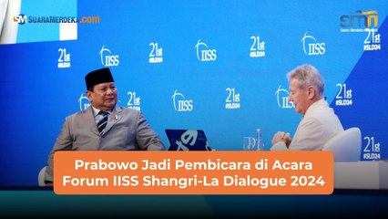 Prabowo Jadi Pembicara di Acara Forum IISS Shangri-La Dialogue 2024