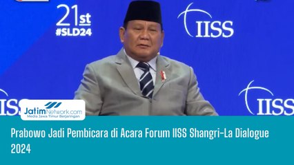 Prabowo Jadi Pembicara di Acara Forum IISS Shangri-La Dialogue 2024