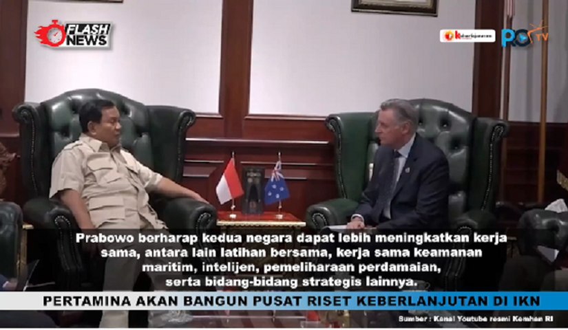 Prabowo Terima Kunjungan Dubes New Zealand Bahas Keamanan Maritim, Intelijen dan Bidang Strategis Lainnya