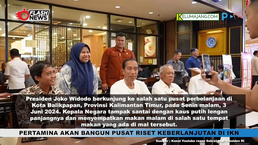 Sambangi Mall di Balikpapan, Jokowi Selfi dan Sapa Warga