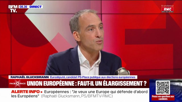 Oui : Raphaël Glucksmann se dit favorable à élargir l'UE à l'Ukraine et à la Géorgie