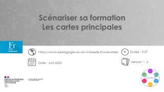 Scénariser sa formation - Les cartes principales