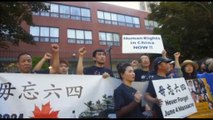 La comunità cinese di Toronto commemora i 35 anni delle proteste di piazza Tienanmen