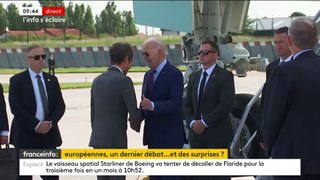 Débarquement: Le président américain Joe Biden est arrivé ce matin en France pour les commémorations - Emmanuel Macron préside une première cérémonie à Plumelec, dans le Morbihan - VIDEO