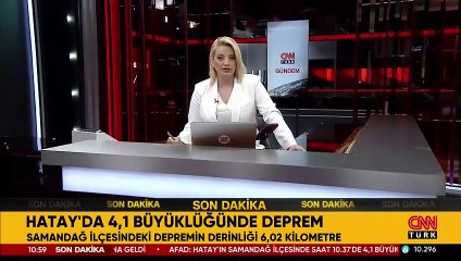 SON DAKİKA: Hatay'da 4,1 büyüklüğünde deprem