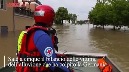 La città di Passau, in Germania, sommersa dall'acqua dopo l'alluvione