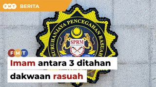 Didakwa terima suapan lebih RM1.1 juta, 3 termasuk imam, pegawai pejabat agama direman