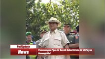 Momen Prabowo Meninjau Pemasangan Air Bersih di Playen Gunungkidul