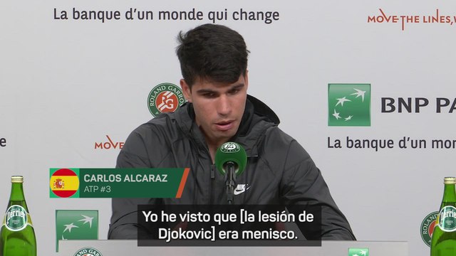 Alcaraz, sobre las quejas de Djokovic: Yo personalmente veo que las pistas están bien