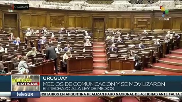 Medios de comunicación se movilizaron en rechazo a la ley de medios