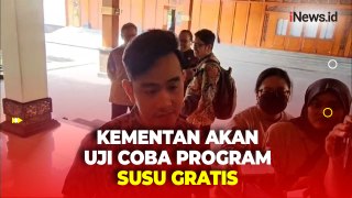 Program Susu Gratis Akan Diuji Coba Kementan, Gibran: Saya Belum Koordinasi