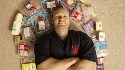 Bodybuilder swears by his carnivore diet and eats a BLOCK OF BUTTER a day