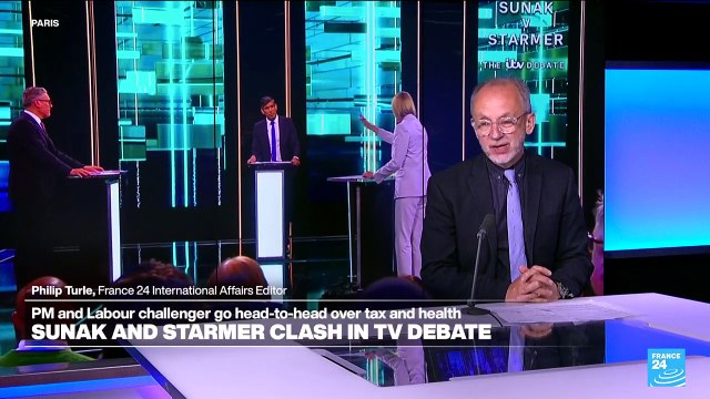 UK leaders clash in TV debate as Farage enters election fray