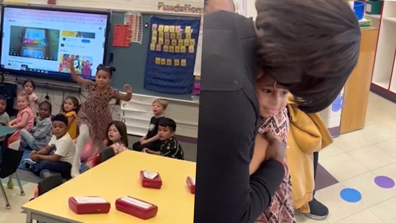 Grandparents Travel Hours To Surprise Granddaughter On Grandparents Day | Happily TV