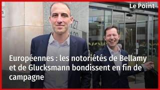 Européennes : les notoriétés de Bellamy et de Glucksmann bondissent en fin de campagne