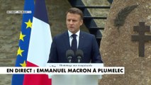 L'hommage à Plumelec d'Emmanuel Macron aux maquisards bretons et aux parachutistes de la France libre