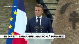 L'hommage à Plumelec d'Emmanuel Macron aux maquisards bretons et aux parachutistes de la France libre