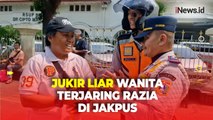 Terus Memberontak dan Coba Kabur, Jukir Liar Wanita Tetap Diamankan Petugas di Jakpus