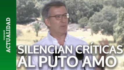 Feijóo: "No es normal que se intente silenciar cualquier crítica al 'puto amo'