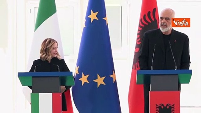 Edi Rama a Meloni: A volte penso 'Perch? non uniamo Italia e Albania? Sono Paesi simili