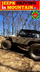 Jeeps Driving in Mountain