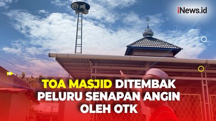 Diberondong Peluru Senapan Angin oleh Orang Tak Dikenal, TOA Masjid di Lubuklinggau Rusak Parah