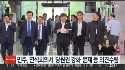 민주, 연석회의서 '당원권 강화' 문제 등 의견수렴