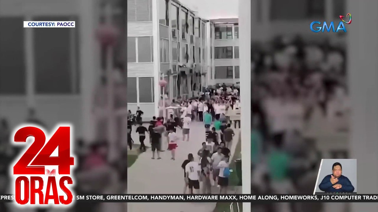 Nasa 200 empleyado ng POGOng sangkot umano sa krimen, naharang matapos subukang itakas; 1 kidnap victim umano | 24 Oras