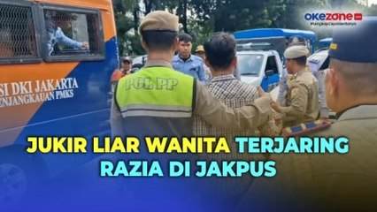 Jukir Liar Wanita Memberontak dan Coba Kabur saat Terjaring Razia Di Jakpus