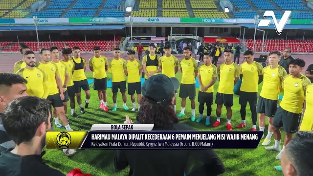 Menjelang lawan Republik Kyrgyz, Harimau Malaya berdepan dengan masalah kecederaan 6 pemain