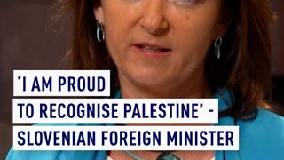 Slovenia’s Foreign Minister ‘proud’ to recognize Palestine